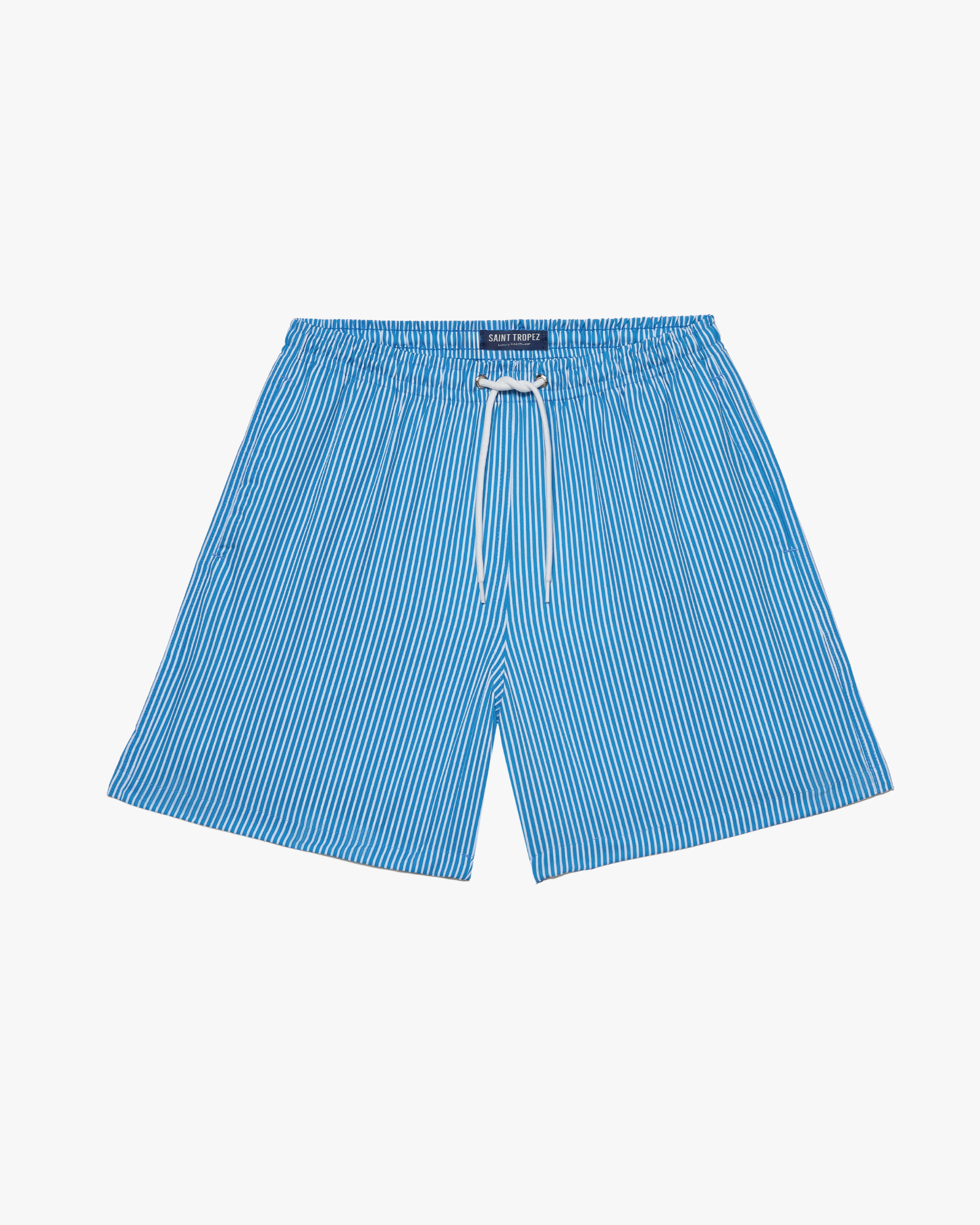 SHORTS LISTRADO AZUL