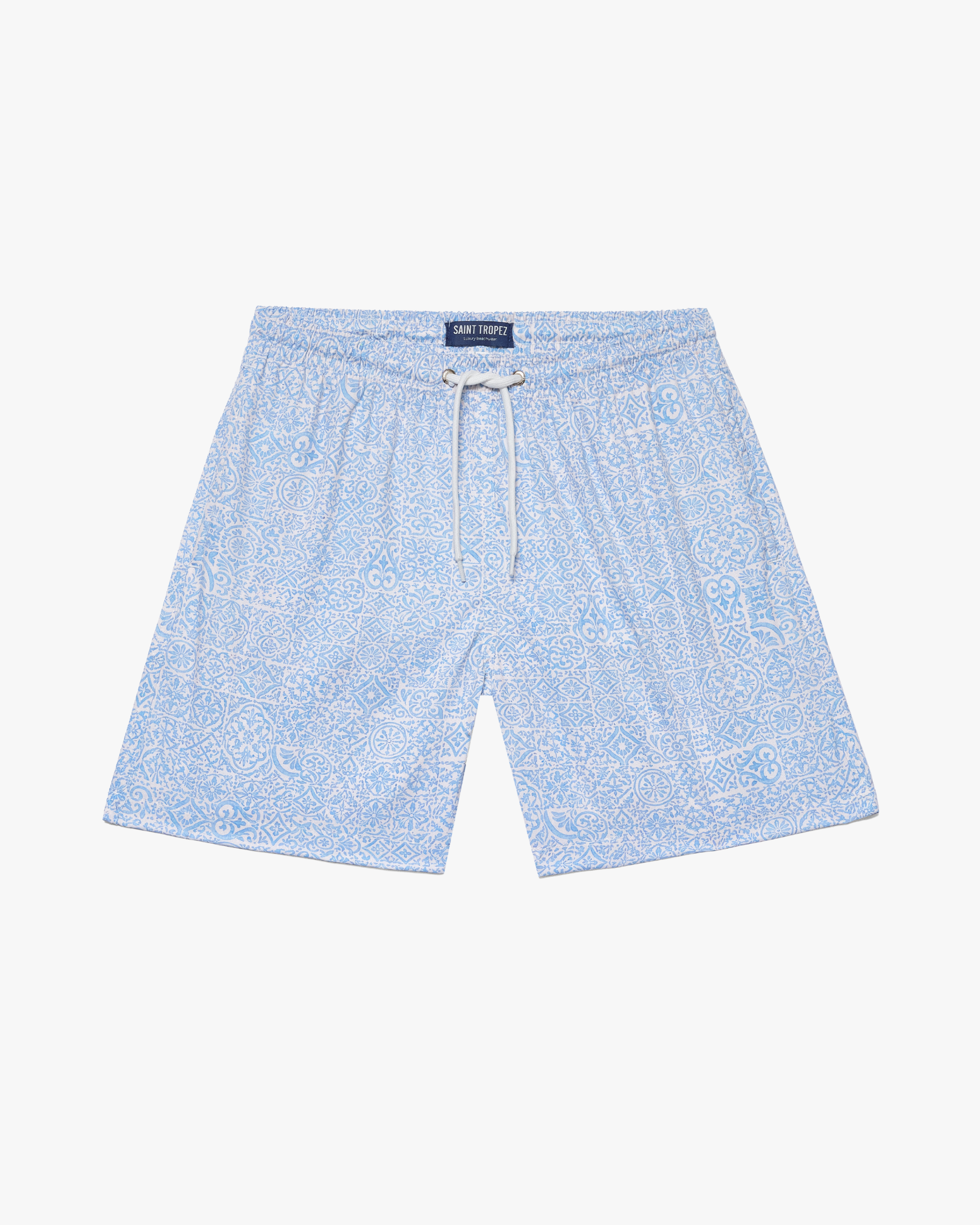 SHORTS MOSAICO PORTUGUÊS AZUL