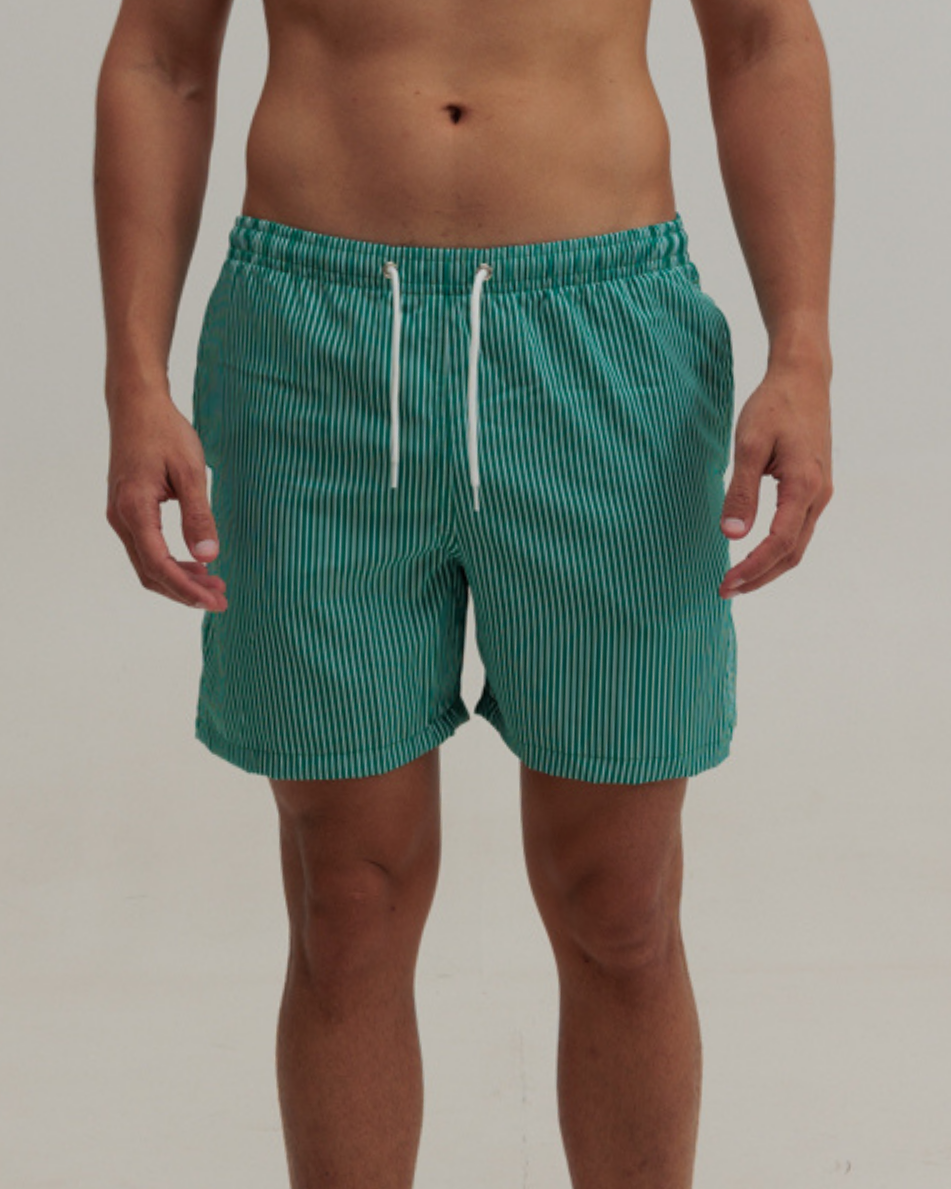 SHORTS LISTRADO VERDE