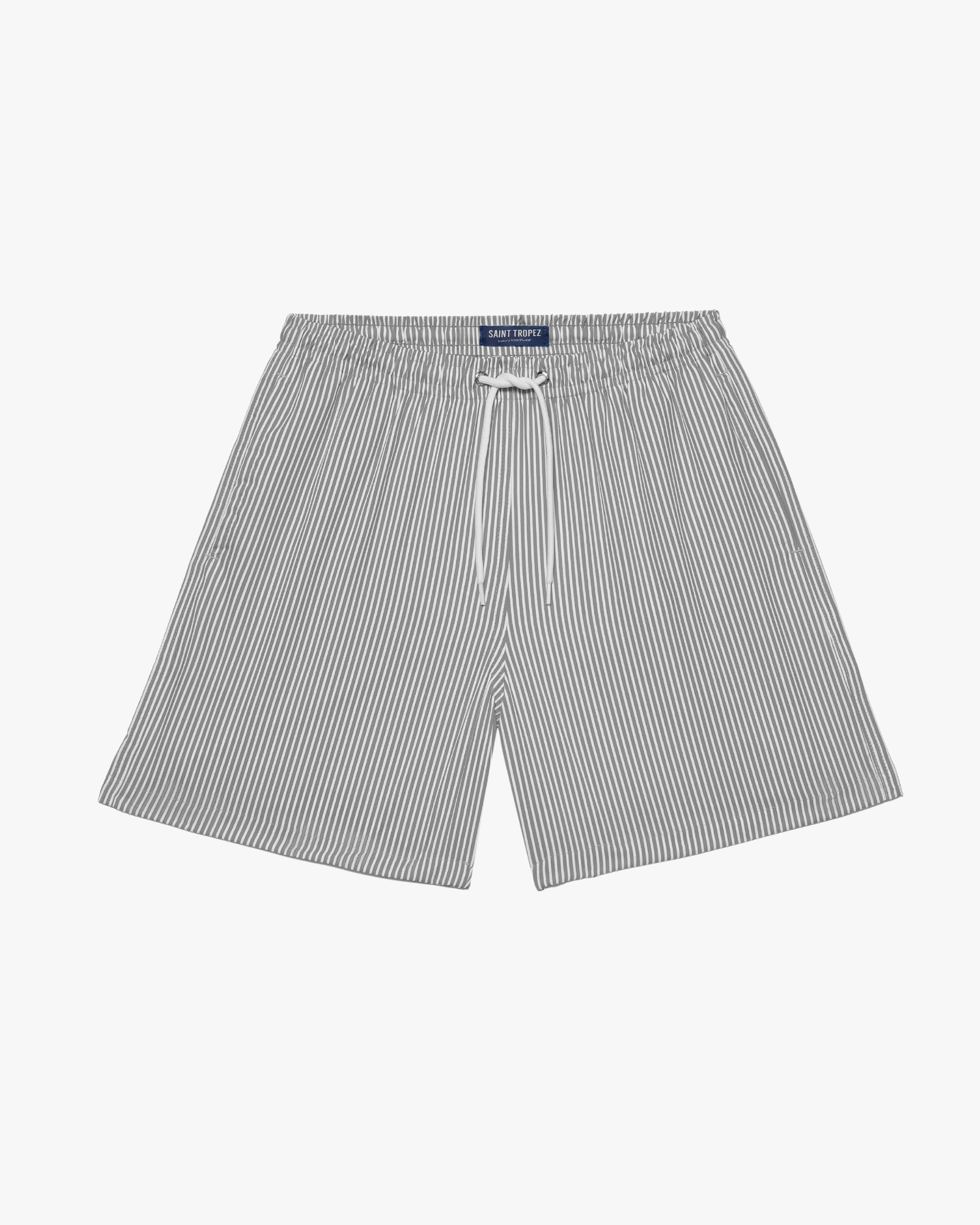 SHORTS LISTRADO CINZA