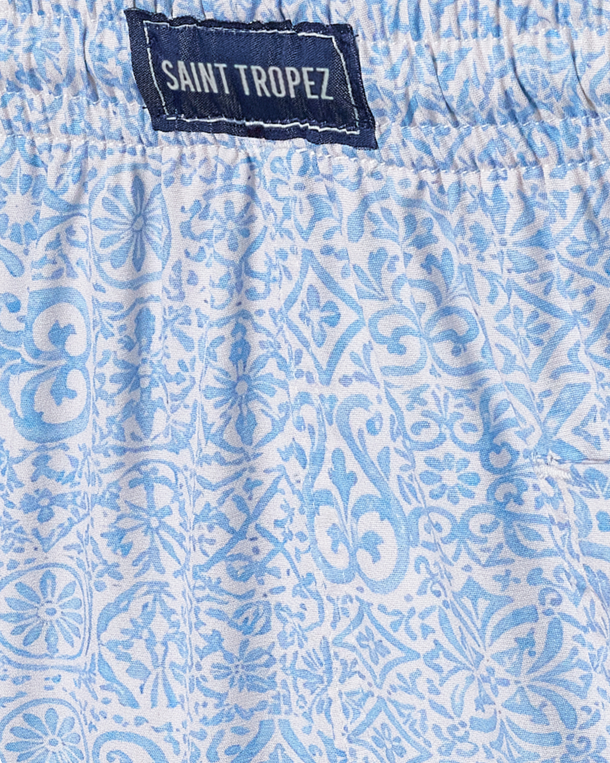 SHORTS MOSAICO PORTUGUÊS AZUL