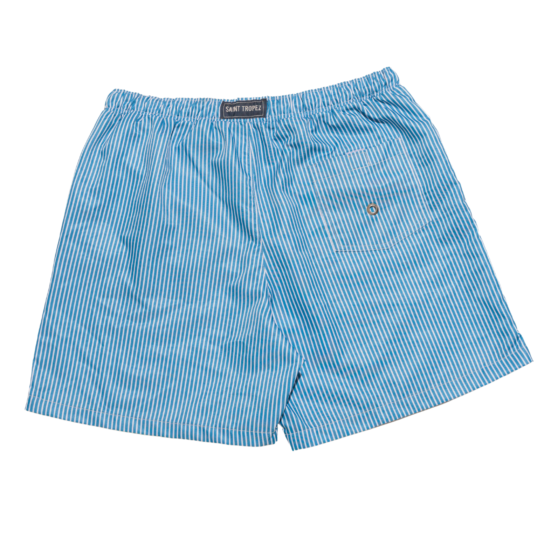 SHORTS LISTRADO AZUL