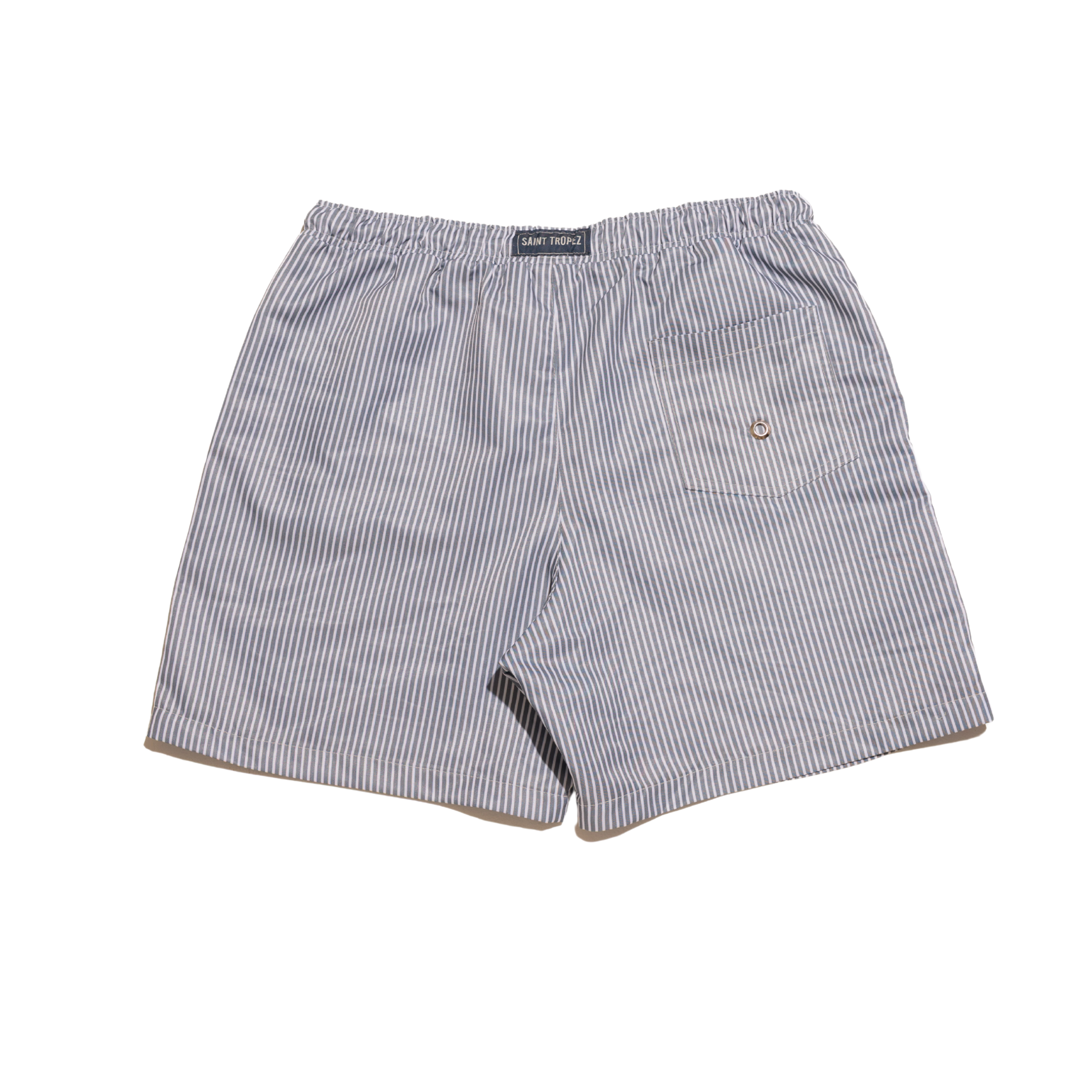 SHORTS LISTRADO CINZA
